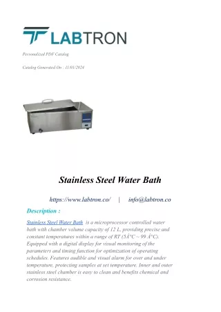 Stainless Steel Water Bath