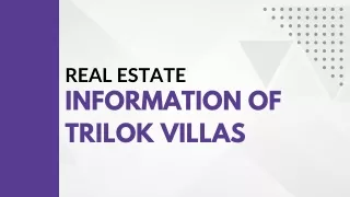 Villas and Apartments in Trilok