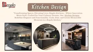 Kitchen Design | Regalo Kitchens