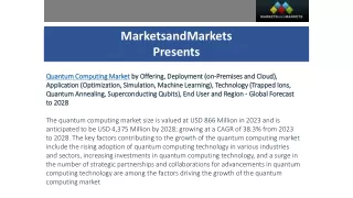 Quantum Computing Market Size, Share, Industry Growth Report, Opportunities