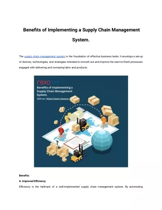 _Benefits of Implementing a Supply Chain Management System.