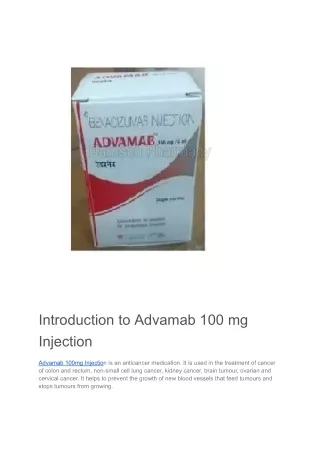 Advamab 100mg Injection