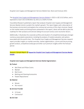 Hospital Linen Supply and Management Services Market