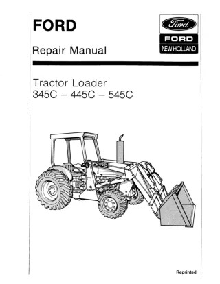 Ford 545C Tractor Loader Service Repair Manual