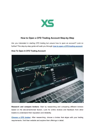 How to Open a CFD Trading Account Step-by-Step