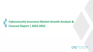 Cybersecurity Insurance Market Trends, Analysis & Forecast, 2032