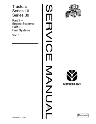 Ford New Holland 3910 Tractor Service Repair Manual