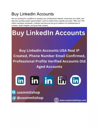 Buy LinkedIn Accounts