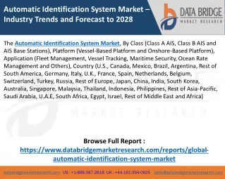 Automatic Identification System Market