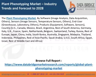 Plant Phenotyping Market