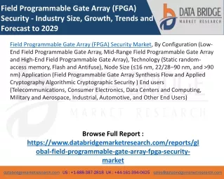 Field Programmable Gate Array (FPGA) Security Market