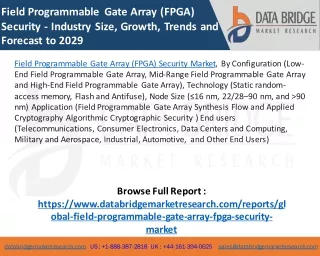 Field Programmable Gate Array (FPGA) Security Market
