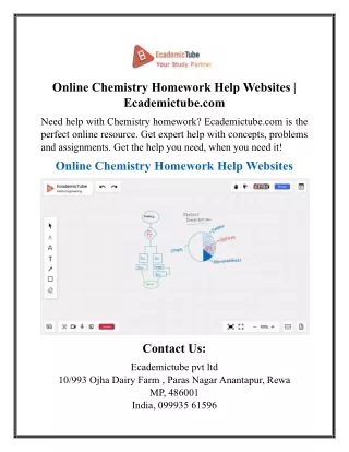 Online Chemistry Homework Help Websites Ecademictube