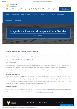 Images in Medicine Journal