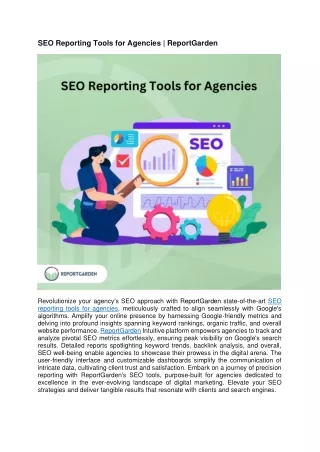 SEO Reporting Tools for Agencies | ReportGarden