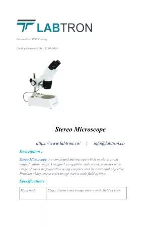 Stereo Microscope