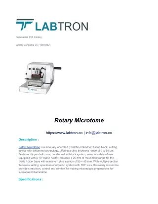 Rotary Microtome