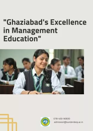 Ghaziabad's Excellence in Management Education