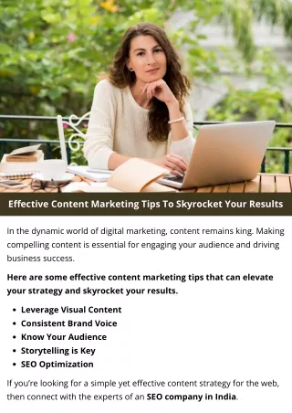 Effective Content Marketing Tips To Skyrocket Your Results