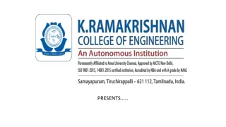 Dr. S. Kuppusamy, Executive Director at KRCE The Top Engineering College in Tric