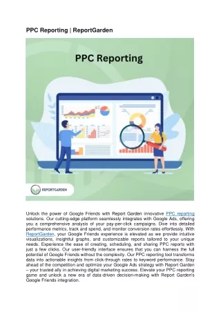 PPC Reporting| ReportGarden