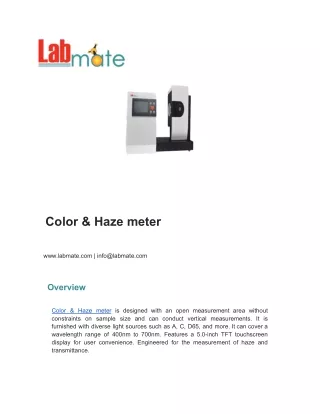 Color & Haze meter