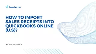 How to Import Sales Receipts into QuickBooks Online (U.S)