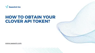 How to Obtain your Clover API Token