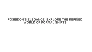 Poseidon's Elegance: Explore the Refined World of Formal Shirts