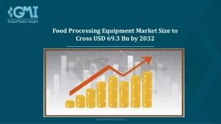 Food Processing Equipment Market Revenue and Forecasts Research 2032