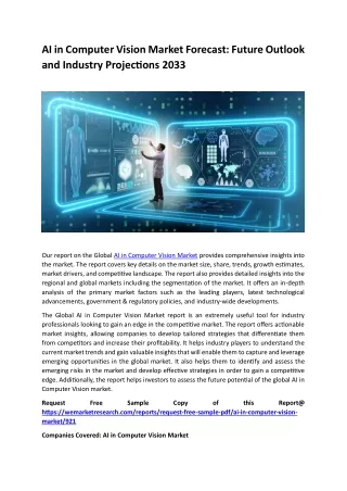 AI in Computer Vision Market Forecast