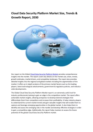 Cloud Data Security Platform Market Size