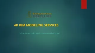 4D BIM Modeling Services | Building Information Modelling