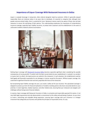 Importance-of-Liquor-Coverage-With-Restaurant-Insurance-in-Dallas