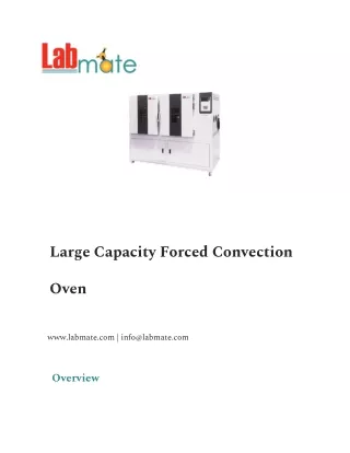 Large Capacity Forced Convection Oven