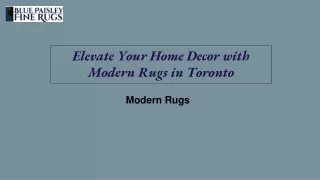 Modern Rugs in Toronto