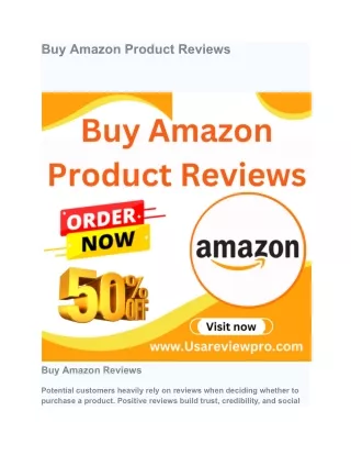 Buy Amazon Product Reviews