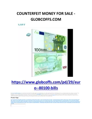COUNTERFEIT MONEY FOR SALE