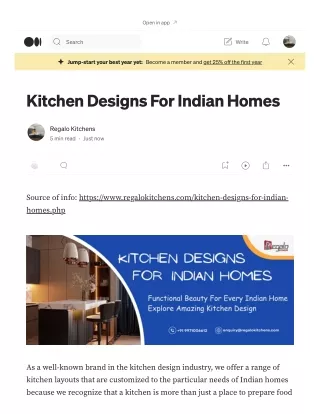 Kitchen Designs For Indian Homes