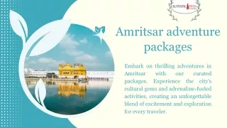 Amritsar adventure packages