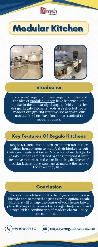 Modular Kitchen | Regalo Kitchens