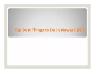 Top Best Things to Do in Newark (NJ)