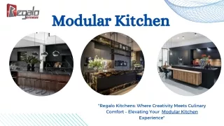 Modular Kitchen | Regalo Kitchens