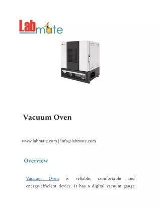 Vacuum Oven