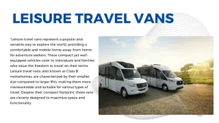 leisure travel vans