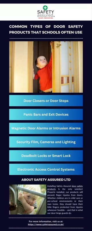 Common Types of Door Safety Products that Schools Often Use