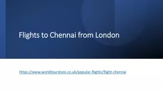 Flights to Chennai from London