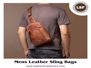 Exclusive Mens Leather Sling Bags – Leather Shop Factory