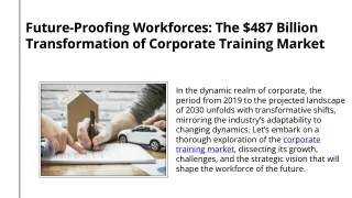 The $487 Billion Transformation of Corporate Training Market