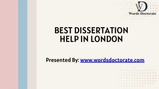 Best Dissertation Help in London